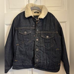 Boys Gap denim Sherpa collar jacket